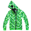 Miniatyrbillede 1 af 7: Minecraft børnetøj Minecraft Creeper JJ Monster mosaik Halloween tøj cosplay 623 150cm
