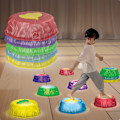 Miniatyrbilde 3 av 9: Stepping Stones for Kids - Sklisikre Sansestimulerende Stepping Stones, Interaktive Hage Steiner, Sklisikre Balanserende Elvesteiner, Fremmer Koordinasjon for Barn A