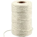Miniatyrbillede 1 af 5: 328 Fod Naturlig Bomuldsreb Bedste Kunst Håndværk Gave Snøre Jule Snøre Holdbar Pakkesnor Til Gave Ornamenter（Farve:Beige）