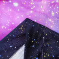 Miniatyrbillede 5 af 5: Børne drenge gardiner ydre rum stanglomme (2 stykker 59in*70in,150cm*180cm) blå planet nebula kosmisk sort psykedelisk stjernehimmel