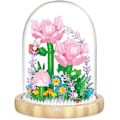 Miniatyrbillede 1 af 5: Nellike Blomsterbuket Byggesæt Legetøj 624Pcs Mini Klodser Blomstersæt, Voksen Botanisk Samling Venner Sæt, Gaver