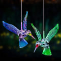Pikkukuva 3 / 5: LED-aurinkokolibripilvikello, väriä vaihtava vedenpitävä kuusi kolibripilvikelloa-kolibri