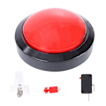 Miniatyrbillede 2 af 3: Spil Svar Buzzer Elektronisk Responder Legetøj Digital Responder Store Knapper med Lampe uden Batteri (Rød) Orange
