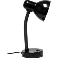 Miniatyrbilde 2 av 5: Simple Designs LD1003-BLK Basic Metall Fleksibel Slangehals Skrivebordslampe