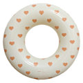 Miniatyrbilde 1 av 4: Oppblåsbar badering for barn, badering poolbøye, retrostripet PVC oppblåsbar bøye poolbøye Retro love heart Suitable for teenagers
