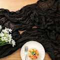 Miniatyrbilde 4 av 4: Thanksgiving-bordsløper i rustfarget osteduk, 13,3 fot, boho-gasbind, 160 tommer lang, til bryllup, bursdagsfest, bord