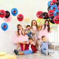 Miniatyrbilde 4 av 5: 30 stk Spiderman Ballonger Set FAMILIO-Spiderman Fest Ballong Dekorativt Sett Tegneserie Ballong Tema Bursdagsfest Tilbehør