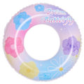 Miniatyrbilde 1 av 4: Oppblåsbar badering for barn, badering poolbøye, retrostripet PVC oppblåsbar bøye poolbøye Romantic flower Suitable for 5-9 years old
