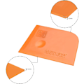 Miniatyrbild 3 av 4: Plastskrapa Kittspackel Spatel Spreader Utjämningsverktyg för Färgväggbehandling Vindruta 5,5\" Orange 2 st