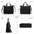 Pikkukuva 2 / 5: Naisten kangaskassi 14 tuuman suuri crossbody-kassi, jossa on useita taskuja, kangaskassi, olkalaukku, työlaukut