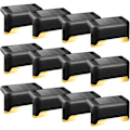 Miniatyrbild 2 av 7: Solcellslampor för utomhus, 12-pack trappbelysning, vattentäta LED-lampor för utomhustrappor, steg, staketdekoration (svart, varmvit) [Energiklass A] Black