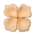Miniatyrbillede 1 af 5: 1200 stk./12 poser Attraktive Kunstige Rosenblade Bred Anvendelse Ikke-vævet Stof Realistisk DIY Falske Blomsterblade Til Bryllup Q Champagne