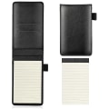 Miniatyrbild 3 av 4: 2-pack litet fickformat PU-läder affärsanteckningsbok omslag anteckningsblock multifunktion A7 mini anteckningsblock (svart + brun)