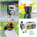 Miniatyrbilde 4 av 5: Digital vanningstimer, vanningsklokke Vanntett LCD-skjerm Digital Automatisk tidsbesparende, vanningsprogrammer ideelle
