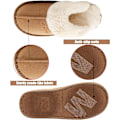 Miniatyrbillede 3 af 5: Hussko til kvinder og mænd, Fuzzy Fluffy Memory Foam Slip-on Hjemmesko Anti-Skridsikker Super Varme (Størrelse: 5-6)