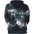 Miniatyrbillede 2 af 4: Herre Langærmet Hoodie Halloween Sjov Crew Neck Sweatshirt med Kængurulomme Jul Multicolor 3D Print Jumper Sweater（Størrelse：XL） Style13 XL