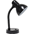 Miniatyrbillede 1 af 5: Simple Designs LD1003-BLK Basic Metal Fleksibel Slangehals Skrivebordslampe