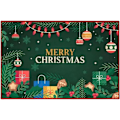 Miniatyrbild 2 av 3: Dörrmatta inomhus, God Jul dörrmattor halkfri golvmatta slitstark entrématta polyester välkomstmattor 24\"×16\"