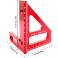Miniatyrbild 3 av 5: 3D Multi Angle Mätlinjal - 45 90 Graders Triangel Skrivare Vinkelhake Gradmåttslinjal, Gehrungstriangel Linjal Mätverktyg för Ingenjör