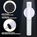 Miniatyrbillede 3 af 4: 2 stk. Bevægelsessensor Natlys Magnetisk Væglampe USB LED Lys Genopladelig Stick Trådløs Trappe Indendørs Trævægslamper med Stort Batteri
