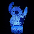 Miniatyrbillede 1 af 5: Børns Anime Dyr Stitch, Stitch Natlampe med Fjernbetjening og Smart Touch, 16 Farver Skiftende Opreated, Dæmpbare Stitch Legetøj