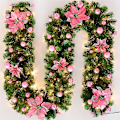 Miniatyrbilde 1 av 5: Julepeis Kunstig Juletrekrans (rosa) 1 stk bd