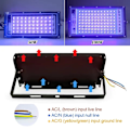 Miniatyrbillede 3 af 10: LED Sort Lys Floodlight, 100W UV Sort Lys Lampe med Stik, 96 Sort Lys LED'er med Afbryder, IP65 Vandafvisende UV Floodlight Forlygte [Energiklasse A] 100W
