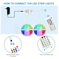 Miniatyrbild 5 av 10: 5m-40m LED-lampor Bluetooth Rgb-lampor LED-bandlampor 40m