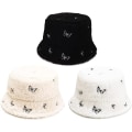 Miniatyrbilde 5 av 5: Vintermyk Fuzzy Bucket Hat i Kunstpels, Shearling Fiskehatt for Kvinner