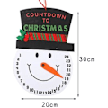 Miniatyrbillede 3 af 5: Nedtælling til jul - Festlig genanvendelig traditionel adventskalender til børn - 24 dages nedtælling til jul (snemandsnæse)
