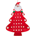 Miniatyrbild 1 av 5: Julgransväggkalender i tyg, filtjulgran i tyg, väggdekoration i fiber, nedräkningskalender för julen, present till jul