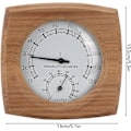 Miniatyrbillede 2 af 5: Termometer/hygrometer, indendørs træ 2-i-1 til sauna sauna termo-hygrometer termometer