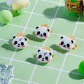 Miniatyrbild 3 av 5: Tumgreppskåpor för Nintendo Switch, söta joystick-skydd med 3D-mönster, mjukt och bedårande silikonanalogt 4-delars kit för Switch/OLED/Lite, Panda