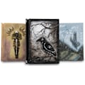 Miniatyrbillede 5 af 5: 3D Relief Notebook Journal Writing Embossed Notebook Journal Handmade Daily Notepad Antique Travel Diary(7.3\" x 5.1\" (Blå-slot)