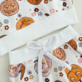 Miniatyrbilde 4 av 5: Barnekostyme for Halloween til småbarn og jenter, søtt gresskartrykk, genser og bukse med sleng (størrelse: 100 cm), anbefalt alder: 18–24 måneder