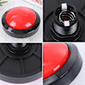 Miniatyrbillede 3 af 3: Spil Svar Buzzer Elektronisk Responder Legetøj Digital Responder Store Knapper med Lampe uden Batteri (Rød) Red