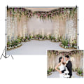 Miniatyrbilde 2 av 5: 7x5ft Bryllupsbakgrunn for Vugge Seremoni Bakgrunn for Forslag Blomster Gardiner Bryllupsseremoni Morsdag Bakgrunn Blomster Ekteskap Bakgrunn