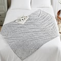 Miniatyrbillede 3 af 5: Dækken, 280GSM Super Soft Letvægts Dækken med Striber, Plys Plys Hyggelige Dækkener og Dækkener til Sofa, Senge, Sofa Hyggelig, Varm, Åndbar