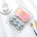 Miniatyrbillede 2 af 5: Bil Silikoneform 3D Bilform Chokolade Slikform Sød Racerbilform til Børn Brugt til at lave håndlavede kager, farveblyanter, fondant, isterninger (2 stk)