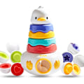 Miniatyrbillede 1 af 5: Stablelegetøj, Baby Ring Stacker, 6 Form Matching Æg Legetøj til Børn 6-12 Måneder og Dreng eller Pige 1-3