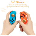 Miniatyrbillede 3 af 5: 4 stk. kattepoteformede tommelfingergrebshætter, blødt silikone joystick-cover kompatibel med Nintendo Switch/OLED/Switch Lite (mælketebrun)
