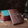 Miniatyrbild 5 av 5: PU Läder Journal Notebook, Påfyllningsbar Resa Skrivande Journaler Dagbok, Gåvor till Kvinnor, Män, Tonårsflickor och Pojke(Blå, A6 5.1\" x 7.2\")
