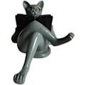 Miniatyrbillede 3 af 5: Harpiks Katteskulptur, Sød Læsende Bog Kat Statue, Harpiks Ornamenter med Briller, Dekorativ Kat Statue til Hjem Stue Kontor