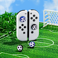 Miniatyrbild 3 av 5: Tumgreppskåpor för Nintendo Switch, söta joystick-skydd med 3D-mönsteröverdrag mjukt bedårande silikon analog 4 st kit för Switch/OLED/Lite, fotboll