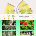 Miniatyrbilde 2 av 5: Innendørs plantelys, 315 LED-er hortikulturelt LED-lys, AUTO - PÅ/AV-timing, 3 hoder fullspektret vekstlys for frøplanter, sukkulenter, orkideer