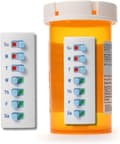Reusable Pill Reminder Stickers with 12+ Refills, Bottle Attachment for Medicine and Vitamin Reminders, No Storage Box (White, 2-Pack)