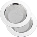 Miniatyrbillede 1 af 5: 2 stk. køkkenvask si, rustfrit stål, køkkenvask afløbssi, si til vask med stor bred kant 4,5\" diameter til køkkenvaske