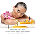 Miniatyrbillede 4 af 5: 2 I 1 Elektrisk Ansigtsmassager Beauty Stick 24k Guld Ansigtsmassager, 3d Rulle Og T-formet Ansigtsrulle Massager