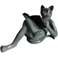 Miniatyrbillede 1 af 5: Harpiks Katteskulptur, Sød Læsende Bog Kat Statue, Harpiks Ornamenter med Briller, Dekorativ Kat Statue til Hjem Stue Kontor