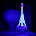 Miniatyrbillede 1 af 5: Eiffeltårn Natlampe Indbygget Farveskift Skrivebord Soveværelse Dekoration LED Lampe Farverig Paris Mode Stil Akryl 19 cm Kagepynt